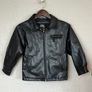 Weatherproof Boys Vegan Leather Biker Jacket